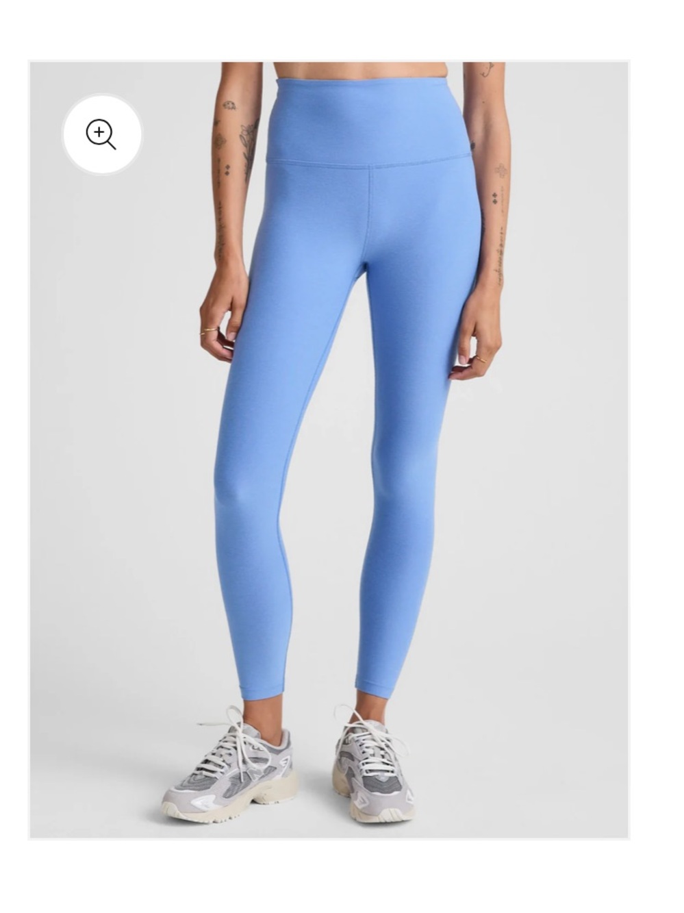 BEYOND YOGA CAUGHT IN THE MIDI HIGH WAISTED LEGGING FLOWER BLUE HEATHER - Picture 3 of 6